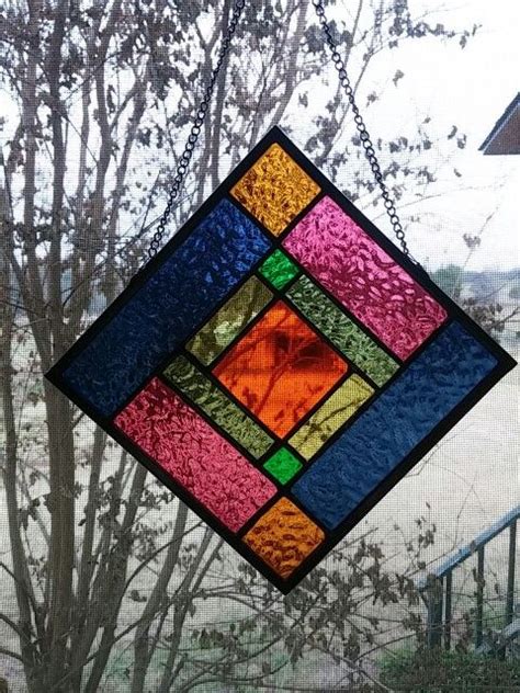 Beginner Stained Glass Suncatcher Stained Glass Quilt Stained Glass Patterns Stained Glass Diy