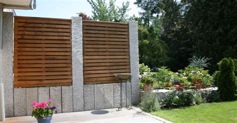 Sichtschutz aus aluminium für garten, terrasse, balkon. Stein im Garten - Schröer Garten