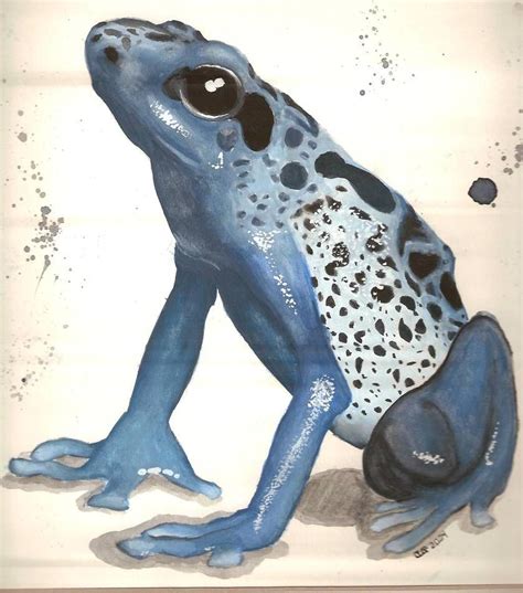 Blue Frog By Jlgribble On Deviantart Frogs Gouache Just In Case