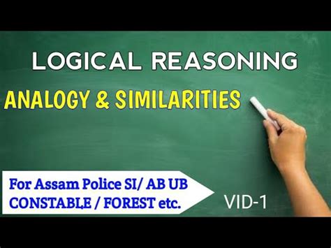 Logical Reasoning For Assam Police SI And AB UB Constable Analogy And