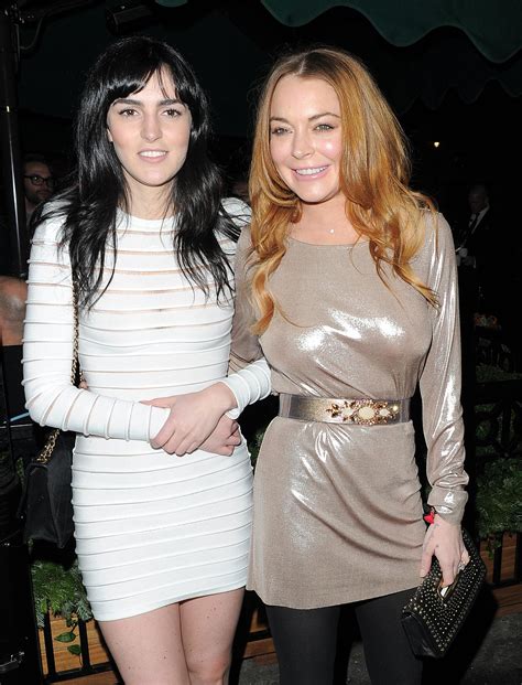 Lindsay Lohan Parties With Sister Ali Lohan At LOVE Magazine And