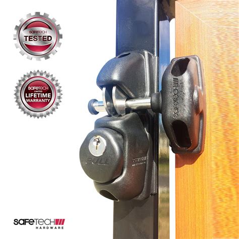 Buy Safetech Hardware X2 Two Sided Gate Latch Key Lockable Gate Lock