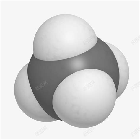 黑色甲烷分子形状png图片免费下载 素材7zqpkvwja 新图网