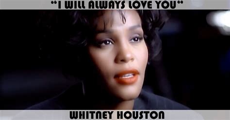 I Will Always Love You Song By Whitney Houston Music Charts Archive