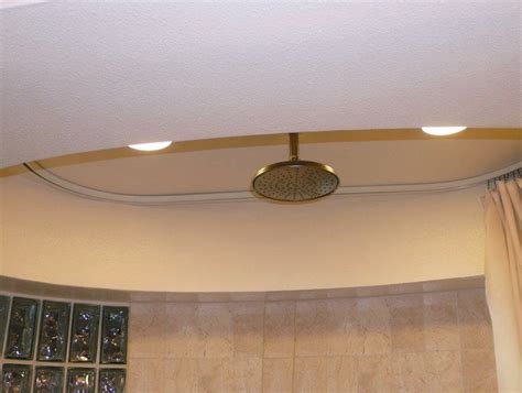 Ceiling ceiling mounted curtain rods for interior home. Oval Shower Curtain Rod Ceiling Mount | Home Design Ideas