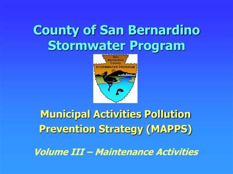 Ppt County Of San Bernardino Stormwater Program Powerpoint Presentation Id9694673