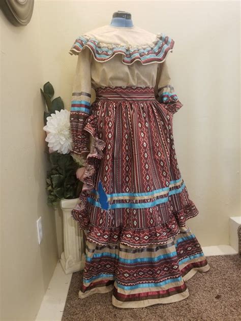 Womans Chickasaw Ribbon Dress By Mary Shackleford Old Fashion