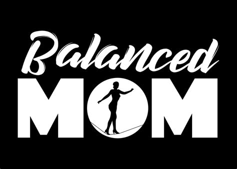 Balanced Mom Slackline Mum Poster By Designateddesigner Displate