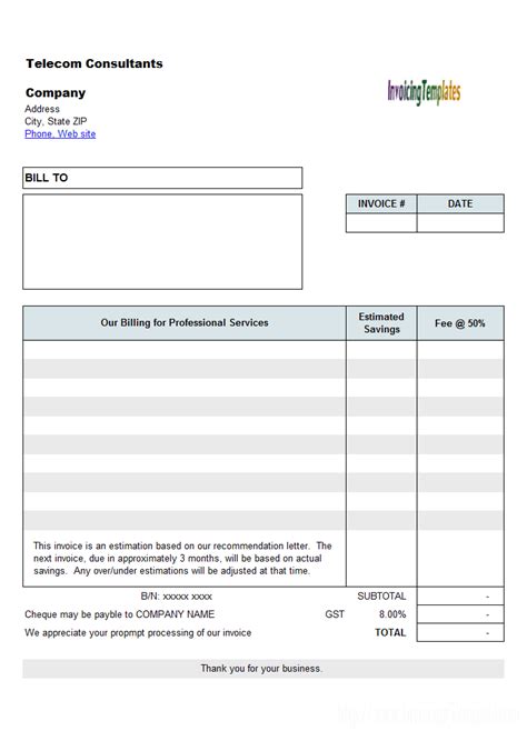 Consultant Invoice Templates Find Word Templates