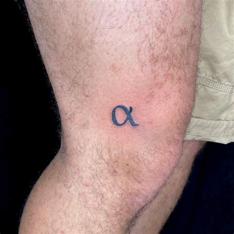 Alpha Symbol Tattoo