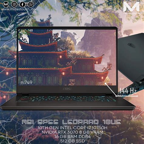Msi Gp Leopard Gaming Laptop Nvidia Rtx Gb