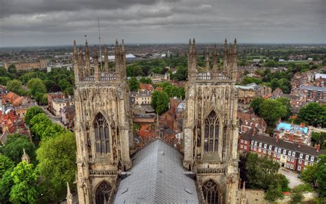 View From York Minster England HD wallpaper