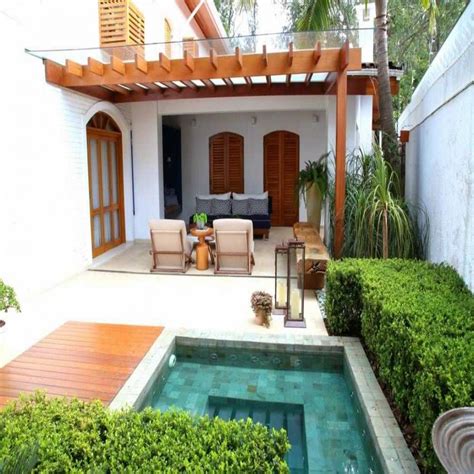 O financiamento destes imóveis pode chegar a 100%. Image result for modelos de casas con jardin interior | Patio con piscina, Patios traseros ...