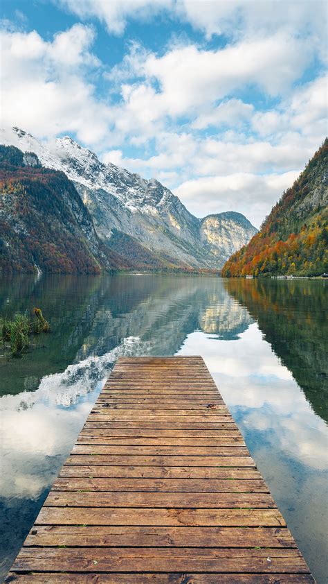 A Boat Pier In The Konigssee Lake Berchtesgaden National Park Bavaria