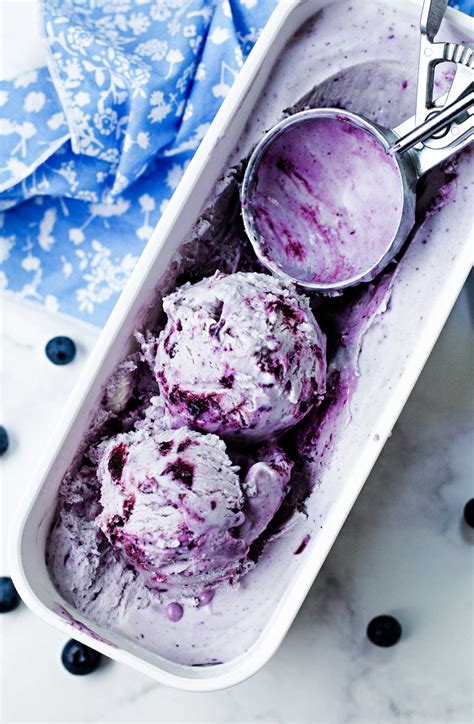 Homemade Blueberry Ice Cream Life Love And Good Food