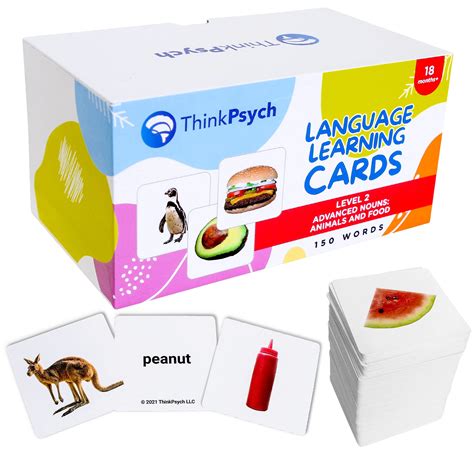 Buy Thinkpsych 150 Advanced Noun Flash Cards For Toddlers 2 4 Years