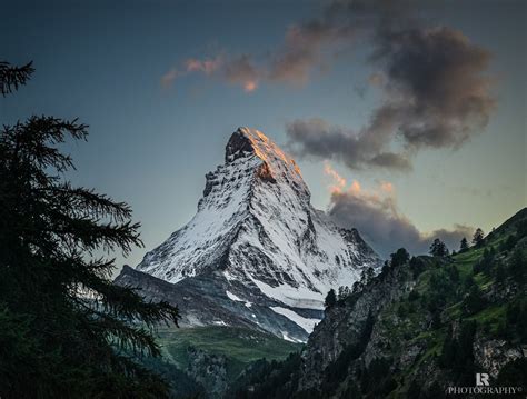 Mountain Summit Nature Landscape Mountains Matterhorn Hd Wallpaper