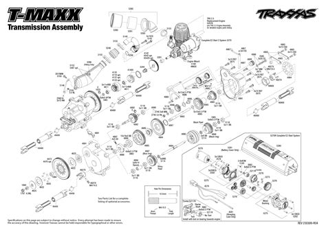 T Maxx 49104 1 Transmission Assembly Exploded View Traxxas