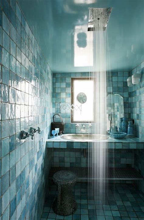 Blue tile wall high resolution real photo. 41 aqua blue bathroom tile ideas and pictures