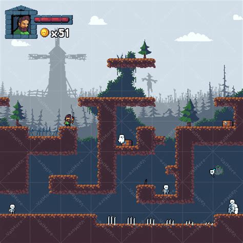 In our store there is 2d game art of the main categories: Pixelart Graveyard Platformer Pack | Game Art Partners