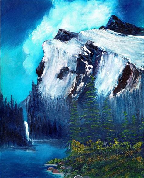 Misty Mountain Acrylic On Canvas Board 18x24 Mountain Art Landscape