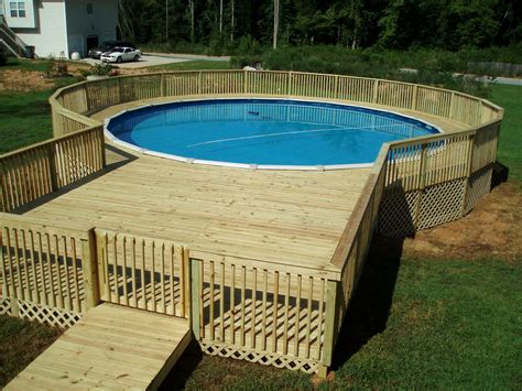 Ultimately, this type of backyard pool design works well with open spaces that will help you relive your escapades and emulate pool decks are the immediate area that surrounds your pool and there are a lot of ways that your deck can improve. Ideas For Winter Above Ground Pool Deck — Rickyhil Outdoor ...