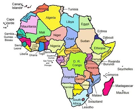 35 geography questions and answers for your use lizard point's custom quizzes to create your own version of a quiz, with just the locations you want to include.visit lizardpoint.com/geography and. Map Of Africa With Countries Labeled | Map Of Africa