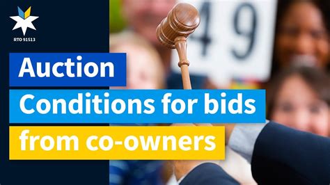 Auctions Auction Conditions For Bids From Co Owners Youtube
