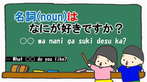 Nはなにが好きですか？what N Do You Like Nが好きです。i Like N How To Say In Japanese 日本語 ⇄ 英語
