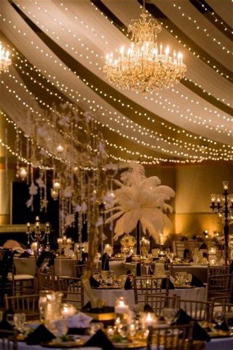 25 Black And Gold Great Gatsby Inspired Wedding Ideas
