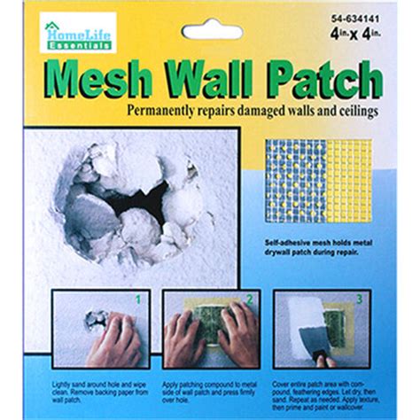 If you like to support my channel, please donate using the link below. WALL REPAIR PATCH Fix Drywall Hole Repair Ceiling Plaster Damage Metal Mesh 4x4" - Walmart.com ...