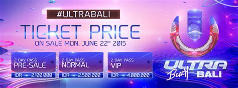 Why not treat yourself, your family and friends to a wonderful entertainment experience? Ultra Beach Bali 2015 - concertkaki.com