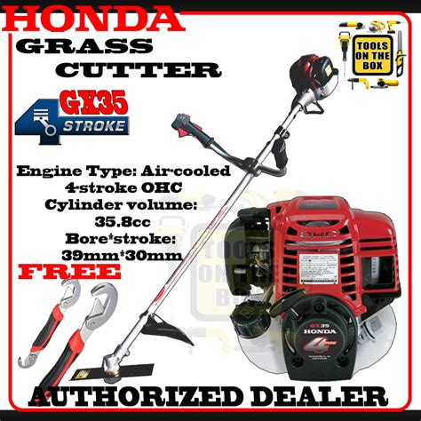 Honda Grass Cutter Gx35 4 Stroke Lawn Mower Brush Cutter With Free Snap