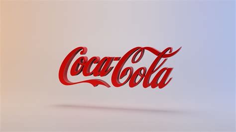 3D model Coca Cola Logo | CGTrader