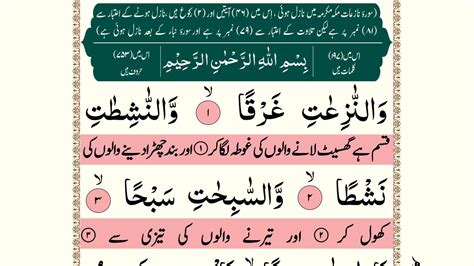 Surah An Naziat Those Who Pull Out Recited Qari Muhammad With