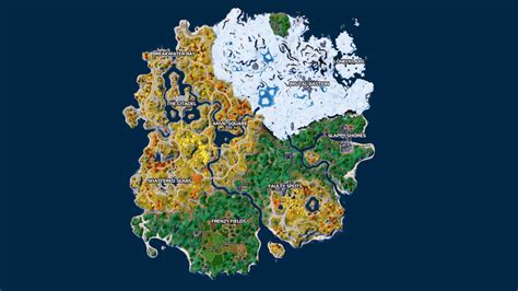 Fortnite Chapter 4 Season 1 Map All Locations And Pois