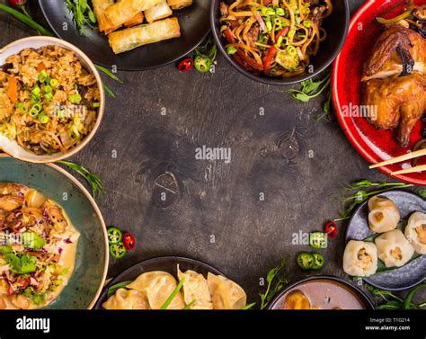 Chinese Food Blank Background Stock Photo Alamy