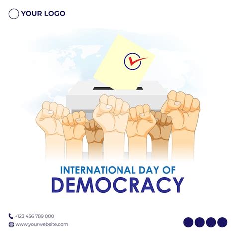 Ilustración vectorial para el día internacional de la democracia