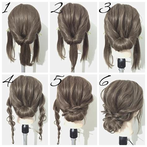 21 Super Easy Updos For Beginners Easy Bun Low Buns And
