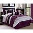 HGMart Bedding Comforter Set Bed In A Bag  7 Piece Luxury Striped