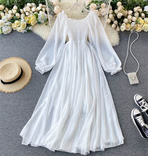 Chiffon White Dress Artofit