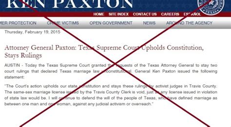 Ken Paxton Tries To Void Texas 1st Same Sex Marriage Texas Leftist