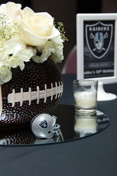 Football Centerpieces For Game Day B Lovely Events Football Wedding Theme Football