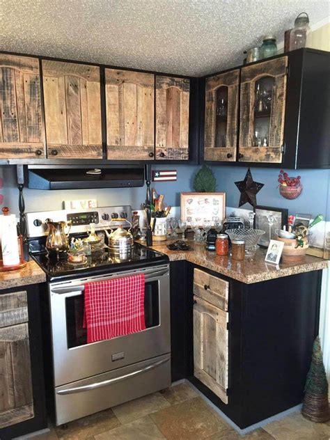 This unit also doubles as a tool storage cabinet. Kitchen Cabinets Using Old Pallets - Easy Pallet Ideas