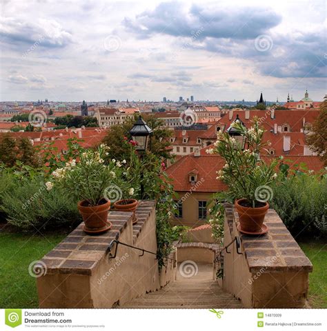 Palffy Garden In Prague Castle Czech Republic Stock Image