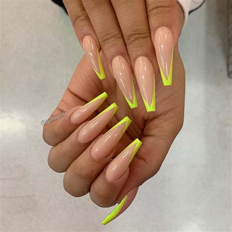 Neon Yellow Nails And Ideas For Summer Page Of Stayglam Hot Sex Picture