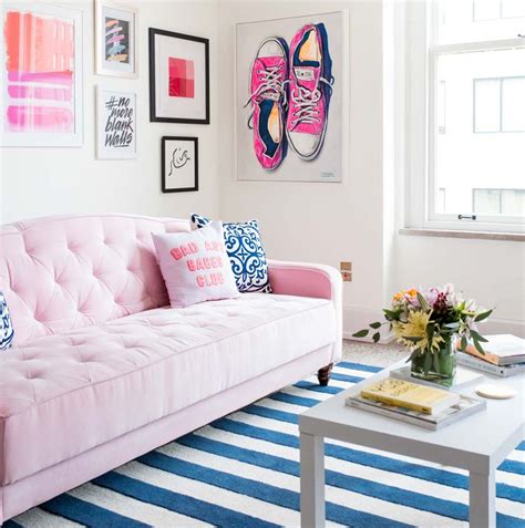 Lizlidgett Pink Living Room Furniture Pink Living