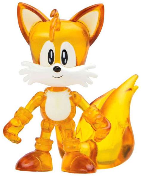 Sonic The Hedgehog Classic Tails 3 Action Figure Translucent Tomy Inc