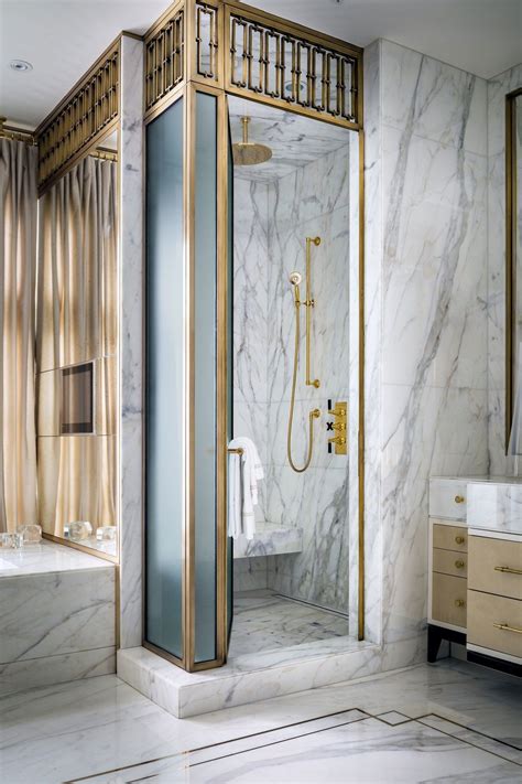 Glam Bathroom Designed By Ferris Rafauli With Images Art Deco