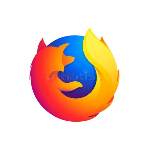 Mozilla Firefox Logo Editorial Illustrative On White Background